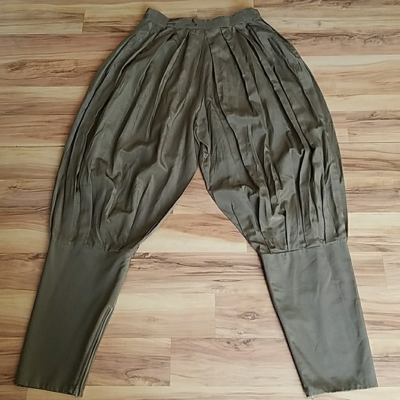 Vintage 80s Baggy Riding Trousers - Picture 3 of 12